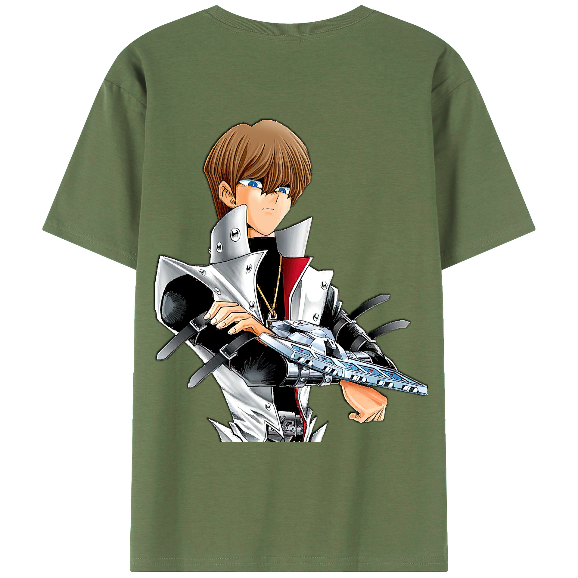 （画像用） 遊☆戯☆王 Yu-Gi-Oh! 綿100％ メンズ半袖Tシャツ（バックプリント） 通気性